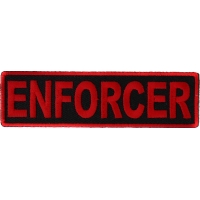 Enforcer Patch In Red 3.5 Inches