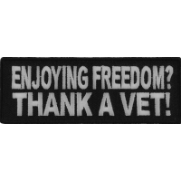 Enjoying Freedom Thank A Vet Patch | US Military Veteran Patches
