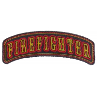 Firefighter Rocker Small Patch | Embroidered Patches