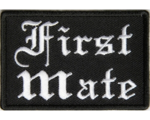 First Mate Patch In Old English