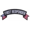 First Responder US Flag Small Rocker Patch