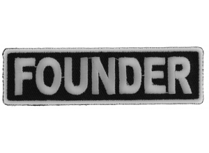 Founder Patch 3.5 Inch White