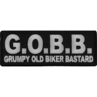GOBB Grumpy Old Biker Bastard Patch