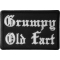 Grumpy Old Fart Funny Iron on Patch In Old English