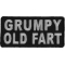 Grumpy Old Fart Funny Iron on Patch