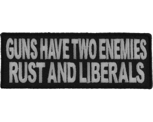 Guns Have Two Enemies Patch | Embroidered Patches