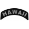 Hawaii Patch Iron on State Rocker