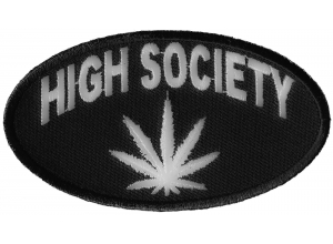 High Society Patch | Embroidered Pot Patches