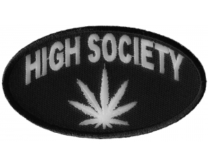 High Society Patch | Embroidered Pot Patches