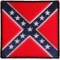 Historical Square Rebel Flag Iron on Patch