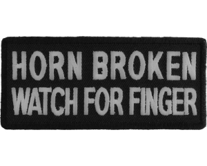 Horn Broken Watch For Finger Patch | Embroidered Patches
