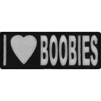I Love Boobies Fun Patch | Embroidered Patches