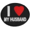 I Love My Husband Iron on Morale Patch