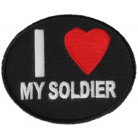 I Love My Soldier Patch | US Military Veteran Patches