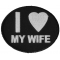 I Love My Wife Iron on Morale Patch