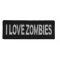 I Love Zombies Funny Iron on Patch