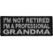 I'm Not Retired I'm A Professional Grandma Funny Iron on Patch
