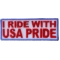 I Ride With USA Pride Patch