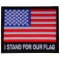 American Flag Patch I stand for our Flag Iron on Patch for Jackets