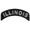 Illinois Patch Iron on State Rocker