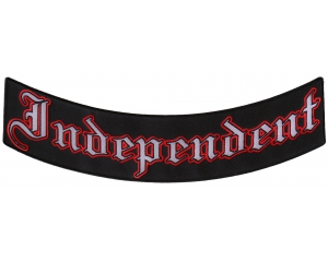 Independent Biker Lower Rocker Patch | Embroidered Patches