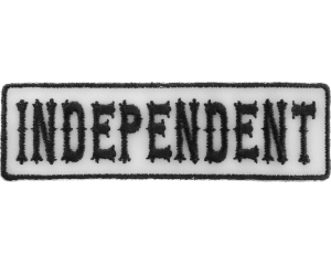 Independent Patch Black On White