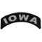 Iowa Patch Iron on State Rocker