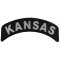 Kansas Patch Iron on State Rocker