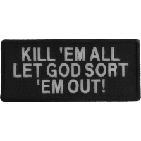 Kill Em All Let God Sort Em Out Patch | US Military Veteran Patches