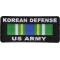 Korean Defense Patch US Army
