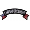 Law Enforcement US Flag Small Rocker Patch