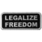Legalize Freedom Iron on Morale Patch