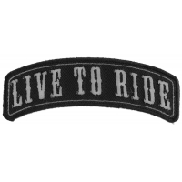 Live To Ride Rocker Small Patch | Embroidered Patches