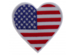 Love USA Heart Patch | Embroidered Patches
