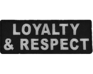 'Respect All Fear None' Hook And Patch – Embroidered Motto Patch