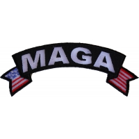 MAGA US Flag Rocker Patch