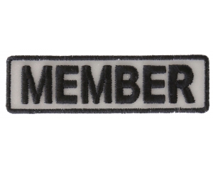 Member Patch 3.5 Inch Reflective | Embroidered Patches
