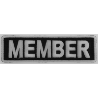 Member Patch 3.5 Inch White