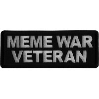 Meme War Veteran Iron on Patch