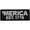 Merica Est 1776 Patriotic Iron on Patch