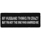 My Husband Thinks I'm Crazy, But I'm not the one who Married Me Funny Iron on Patch