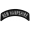 New Hampshire Patch Iron on State Rocker