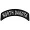 North Dakota Patch Iron on State Rocker