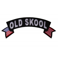 Old Skool Large Flag Rocker Patch