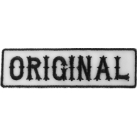 Original Patch Black On White