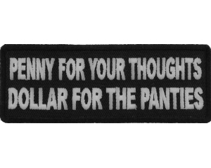 Penny For Your Thoughts Patch | Embroidered Patches