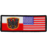 Polish American Flag | Embroidered Patches