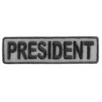 President Patch 3.5 Inch Reflective | Embroidered Patches