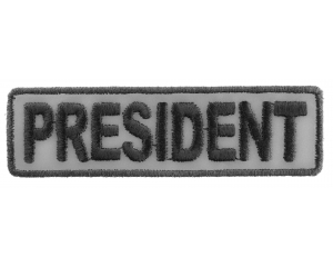 President Patch 3.5 Inch Reflective | Embroidered Patches