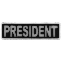 President Patch 3.5 Inch White